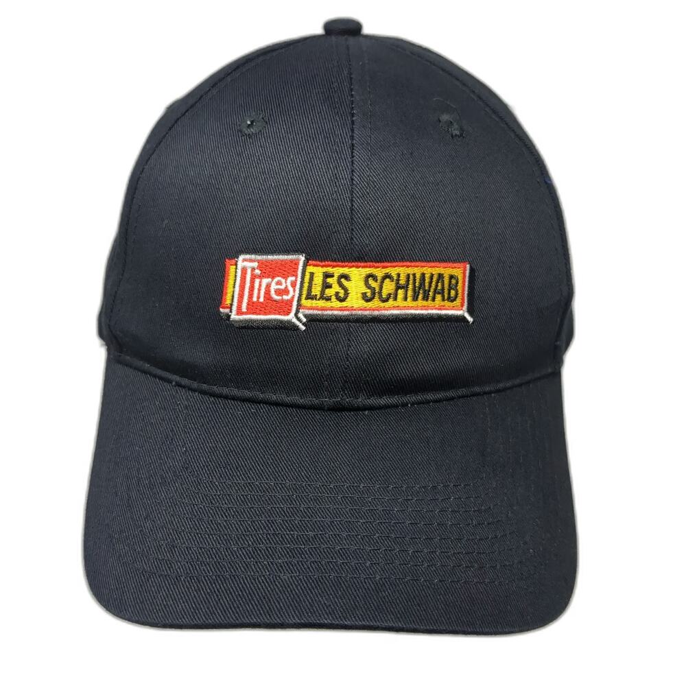 GO USA Snapback Black One Size Tires Les Schwab Embroidered Logo Cotton hat